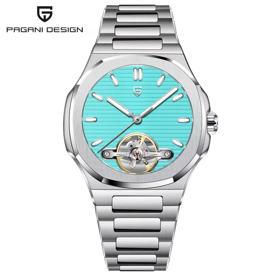 2026 PAGANI DESIGN New Tourbillon Mechanical Watch 316L All Steel Luxury Waterproof Men watch Sapphire Mirror Luminous Man watch
