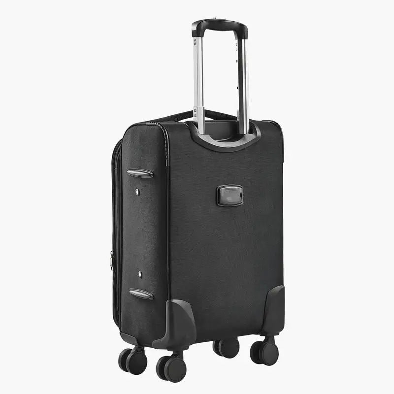 Softside Expandable Luggage with Spinner Wheels, 28-Inch Softside Checked Large Luggage, Lightweight Checked Suitcase with Expandable Zippered Pocket and TSA Lock, Black
