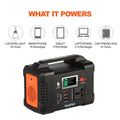 Flashfish E200 Portable Power Station 40800mAh/151Wh Solar Generator 200W Battery Power Station With 3 Charging Modes for Home