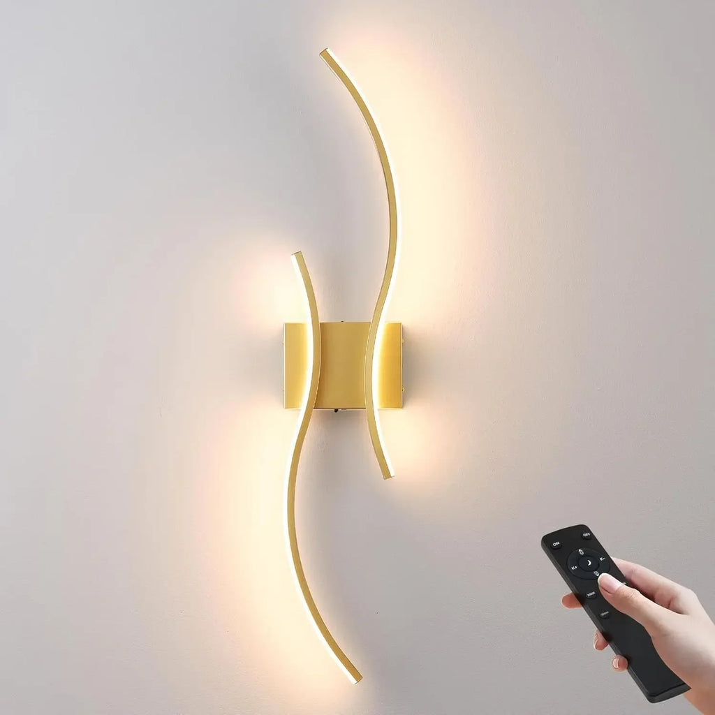Battery Operated Wall Sconces Set of Two with Remote Control, Stepless Colors 3000K-6000K & Dimming, LED Black Wireless Wall Lig