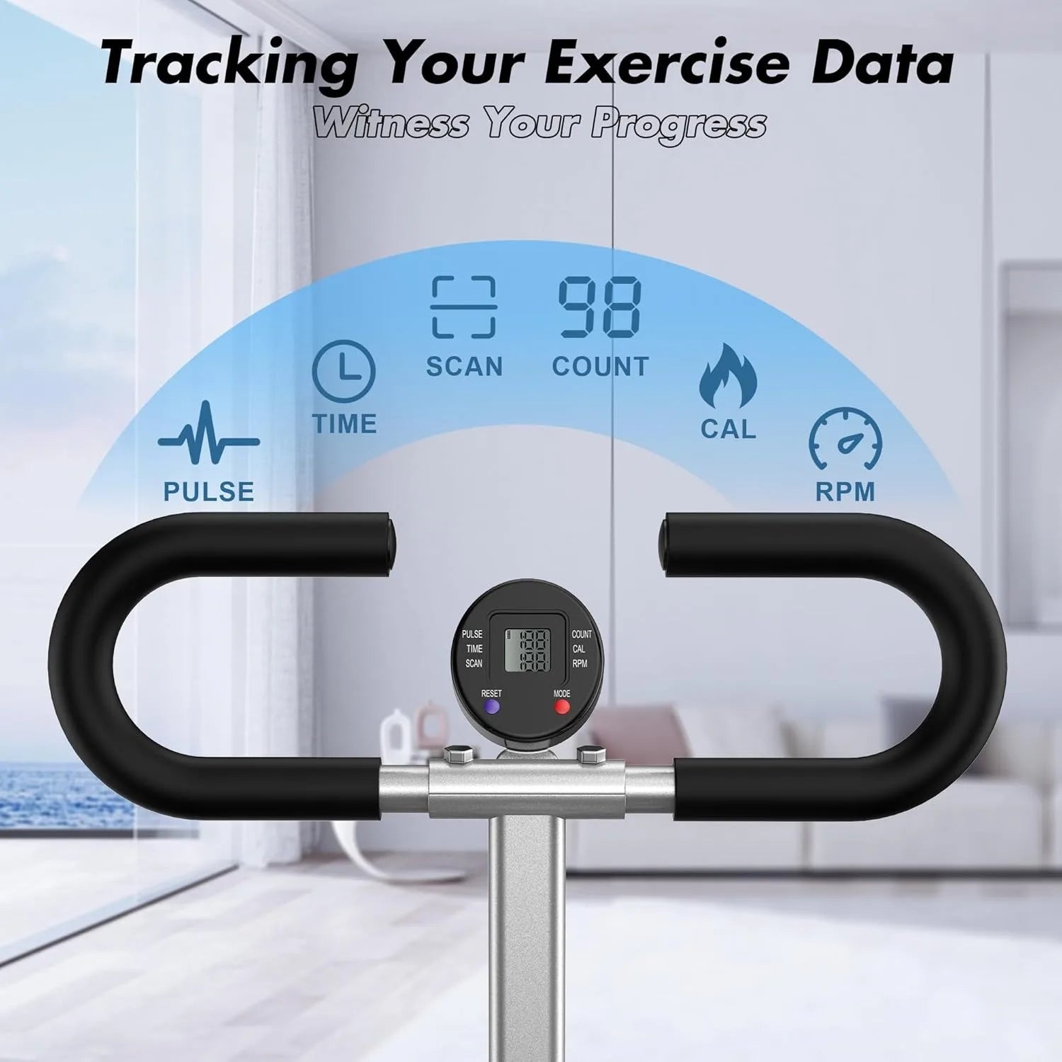 FLYBIRD Squat Machine,Ride Rowing Machine for Glute Core Legs Cardio Exercise,4 Adjustable Resistance Levels,Foldable&Easy Setup
