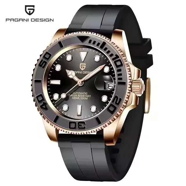 PAGANI DESIGN 40MM Diving Series Luxury Men Mechanical Watch Sapphire Glass Stainless steel waterproof Automatic Watches for men