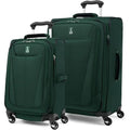 2-Piece Expandable Luggage Set with 4 Spinner Wheels, Lightweight Suitcase, Unisex, Forest Green