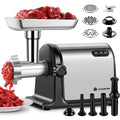 Heavy Duty Electric Meat Grinder with 3000W Motor for Home Kitchen Use Stainless Steel Construction with 3 Grinding Plates 3 Sa