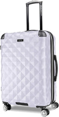 Lightweight Hardside Expandable 8-Wheel Spinner Travel Luggage, Lavender, 24-Inch Checked Suitcase for Easy Packing