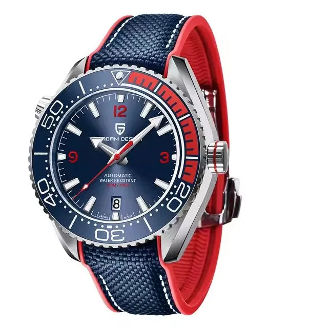 PAGANI DESIGN Classic Men Mechanical Automatic Watch 42MM Sapphire Glass Ceramic Bezel Stainless Steel Sports Watches for men