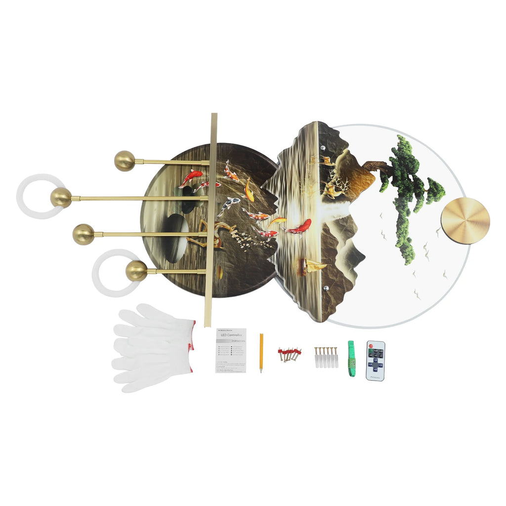 Wall Art Decor With Warm Light Wall Decoration Wall Hanging Decoration for Living Rooms Offices  Bedrooms Entrances