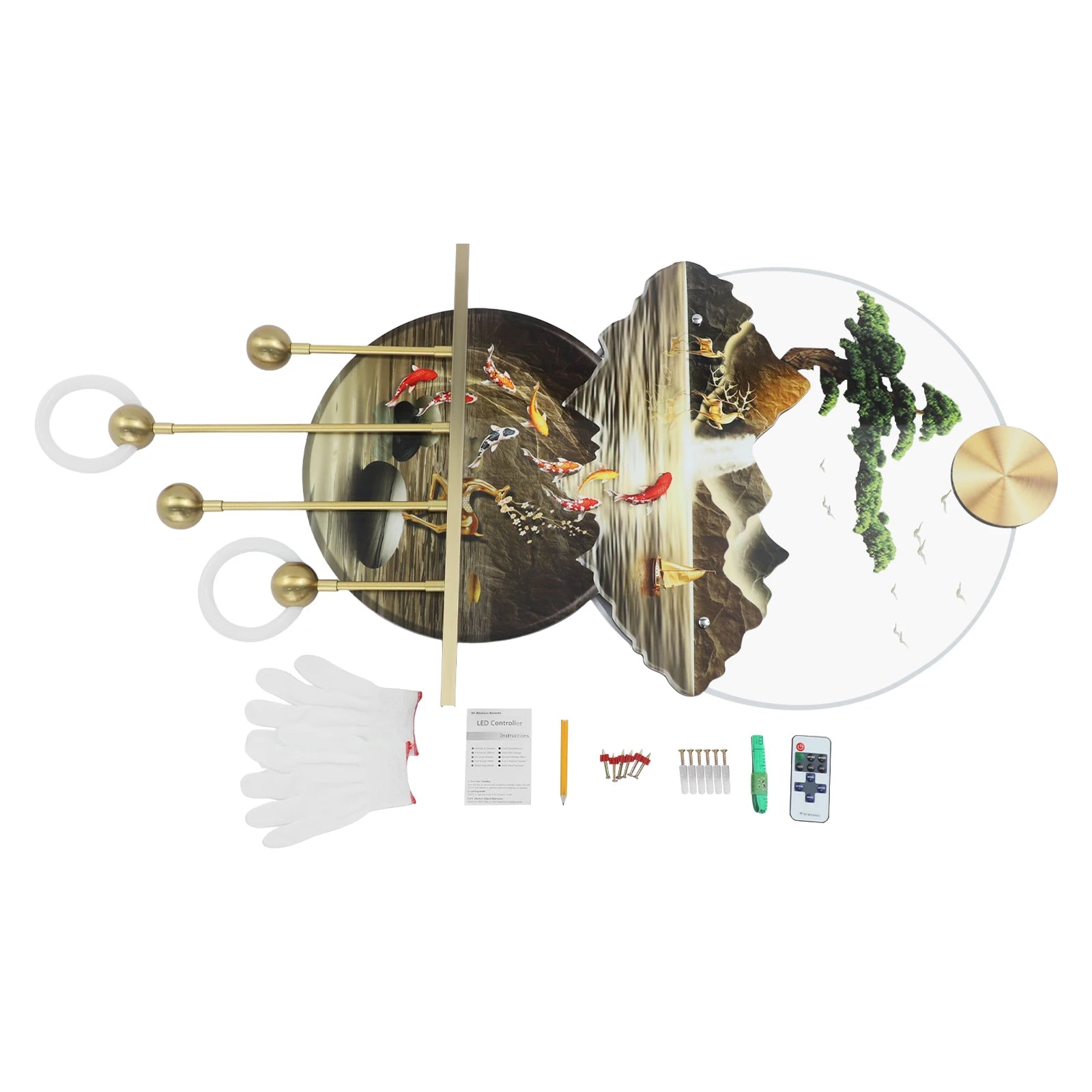 Wall Art Decor With Warm Light Wall Decoration Wall Hanging Decoration for Living Rooms Offices  Bedrooms Entrances