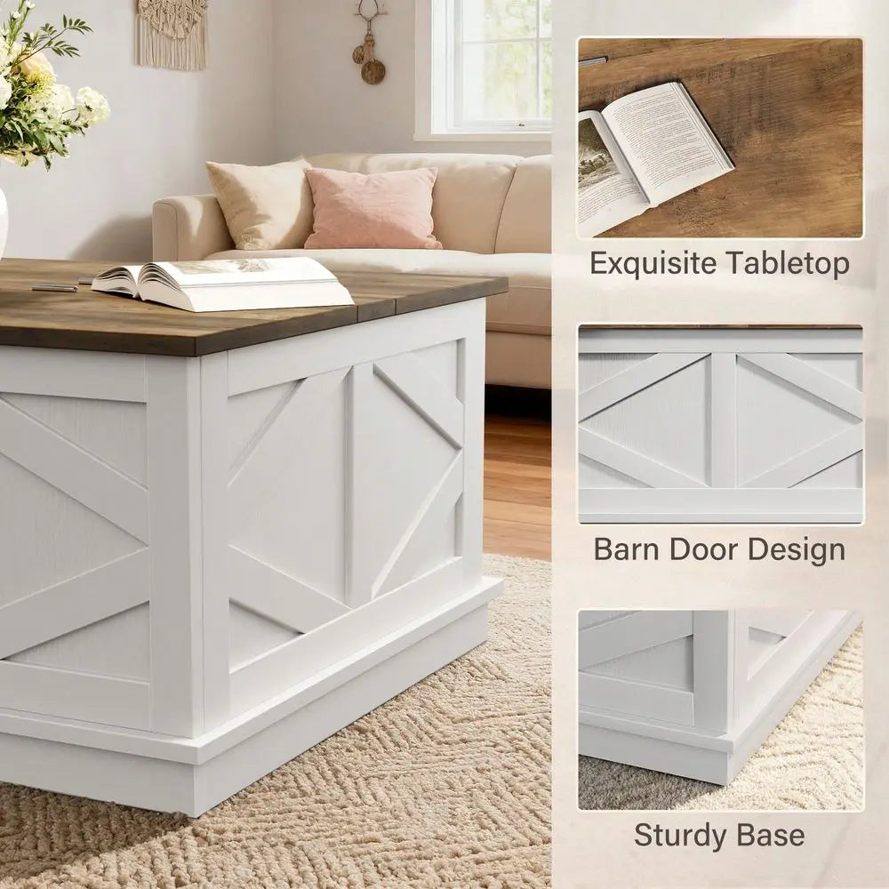 31.5 Lift Top Coffee Table With Storage, Square Coffee Tables For Living Room