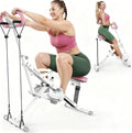 FLYBIRD Squat Machine,Ride Rowing Machine for Glute Core Legs Cardio Exercise,4 Adjustable Resistance Levels,Foldable&Easy Setup