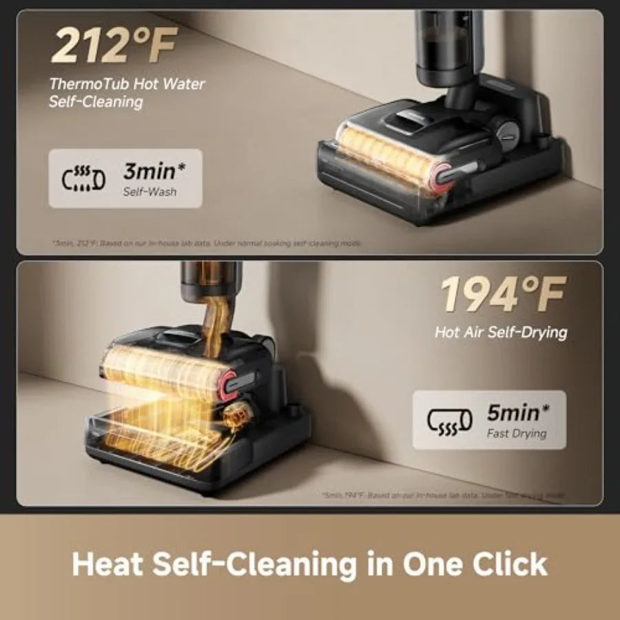 H15 Pro CarpetFlex Cordless Vacuum Mop Wet Dry Vacuum Cleaner with Dual Brushes for Hard Floors Carpet Tangle-Free Hair-Cutting