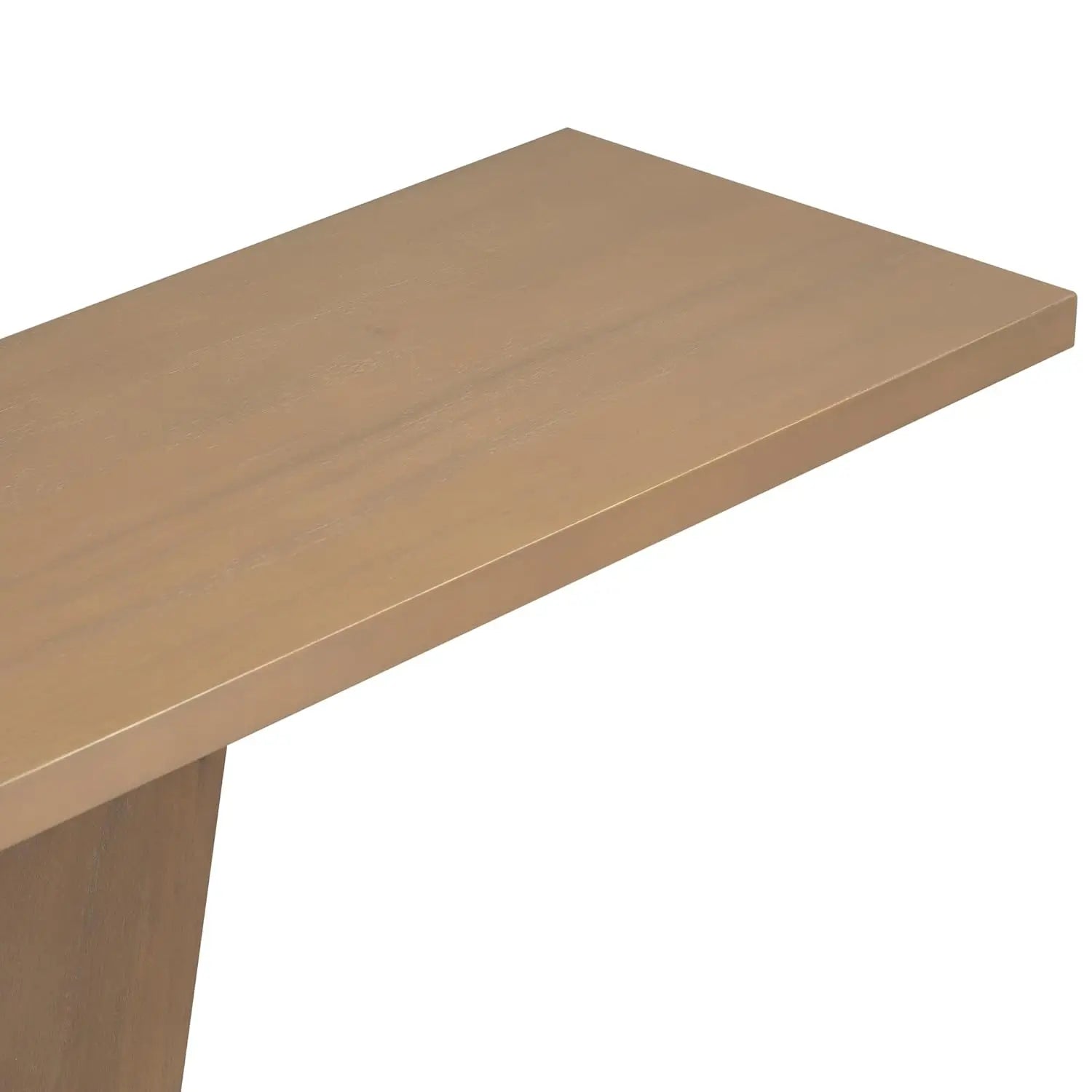 V-Shaped Base Console Table Natural Wood Veneer Entryway Hallway Living Room 59.8" W X 14.2" D X 33.8" H, Customized