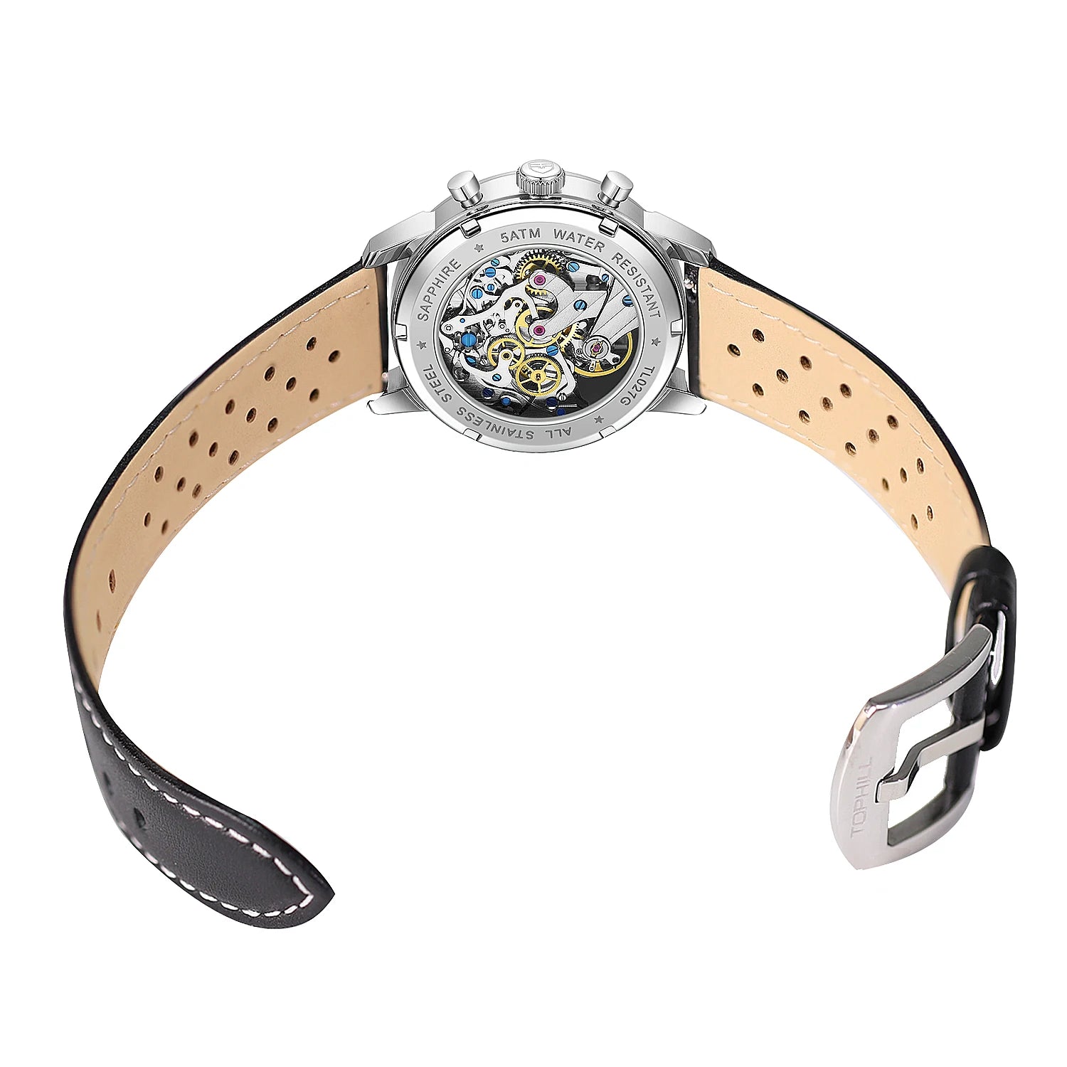TOPHILL Watches of Men 1963 Chronograph Mechanical Wristwatch Seagull ST1901 Movement Pilot Men's Watch 5ATM Sapphire Luminous