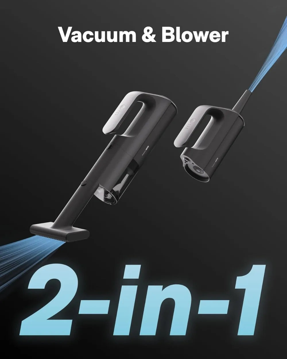 Cordless Handheld Vacuum Cleaner 23000Pa, 3 Suction Modes, Electric Blower for Car, Home & Outdoor