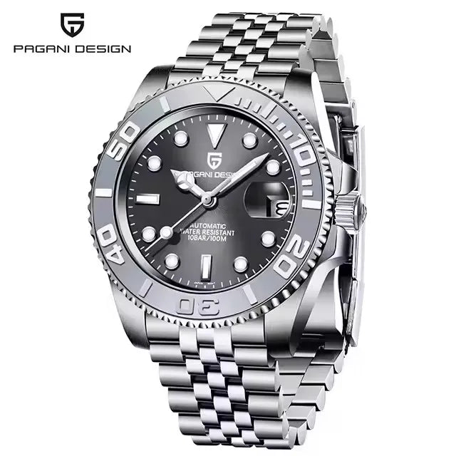 PAGANI DESIGN 40MM Diving Series Luxury Men Mechanical Watch Sapphire Glass Stainless steel waterproof Automatic Watches for men