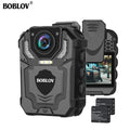 Boblov T5 Body Worn Camera HD 128GB DVR Video Security Cam IR Night Vision Wearable Mini Camcorders Loop Recording Police Camera