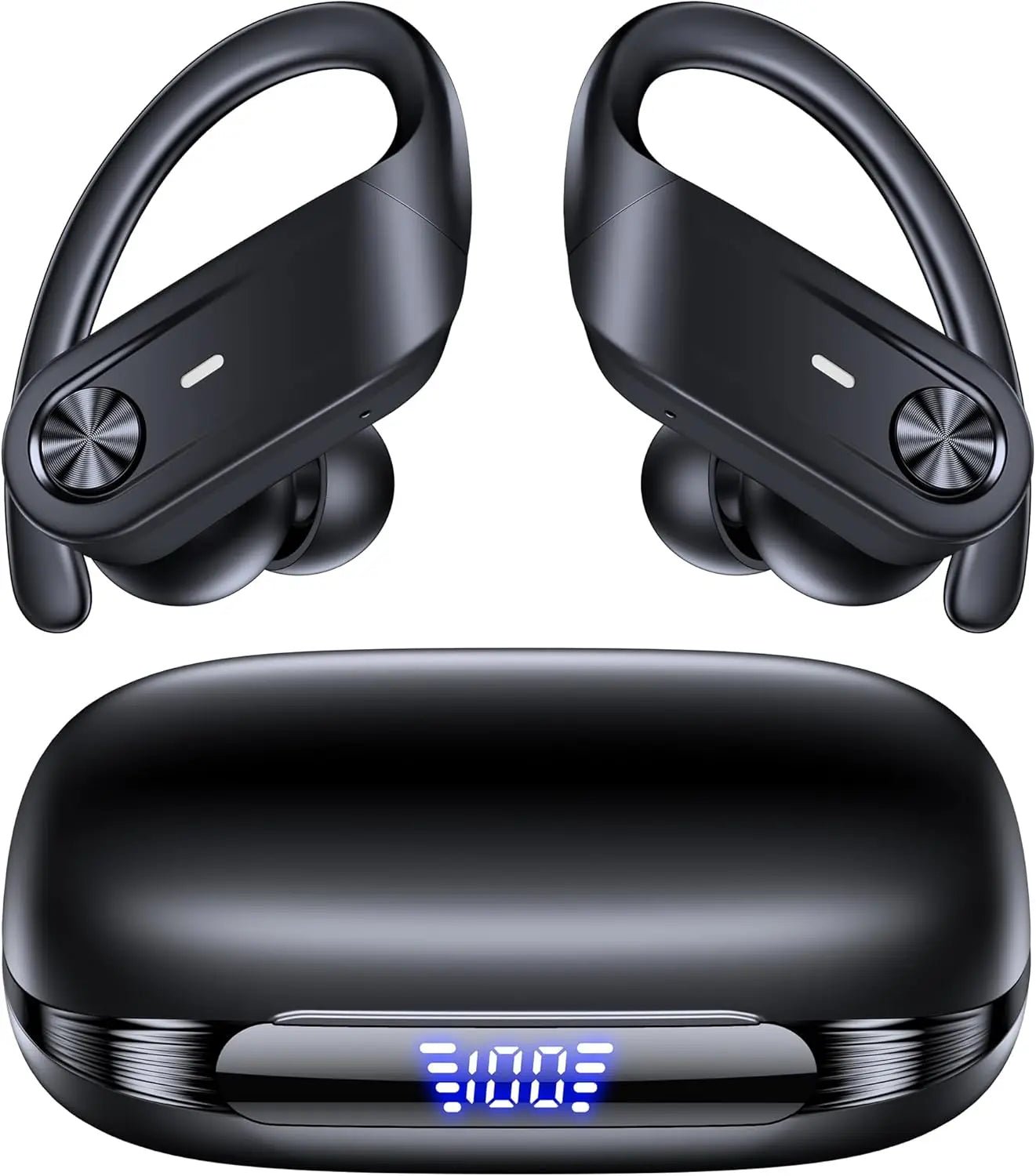 Hybrid ANC Wireless Earbuds with 80H Playtime, Hi-Res Audio, Transparency Mode, IPX7 Waterproof for Sports Travel