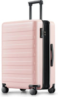 24 Inch Expandable Hard Shell PC Suitcase with Smooth Spinner Wheels, Lightweight Travel Luggage TSA Approved in Pink