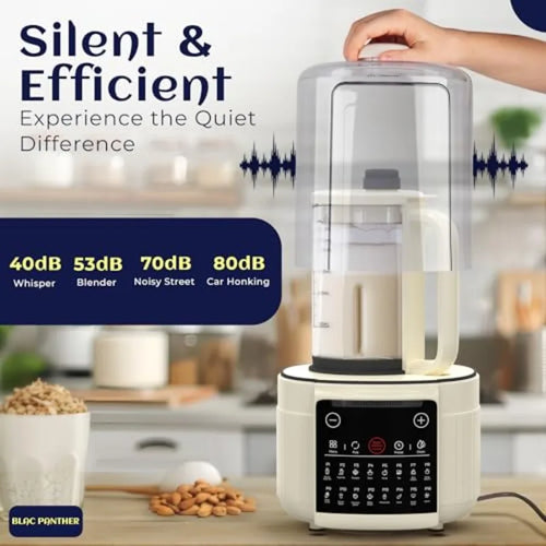 16-in-1 Blender Nut Milk Maker 50oz for Soy/Oat Milk Plant-Based Drinks Smoothie Soup with 8 High-Speed Blades Ultra-Quiet Oper