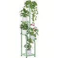 4 Tier Corner Plant Stand Indoor Outdoor, Heavy Duty Metal Flower Pot Holder Shelf For Multiple Plants, Space Saving ,Tall Meta