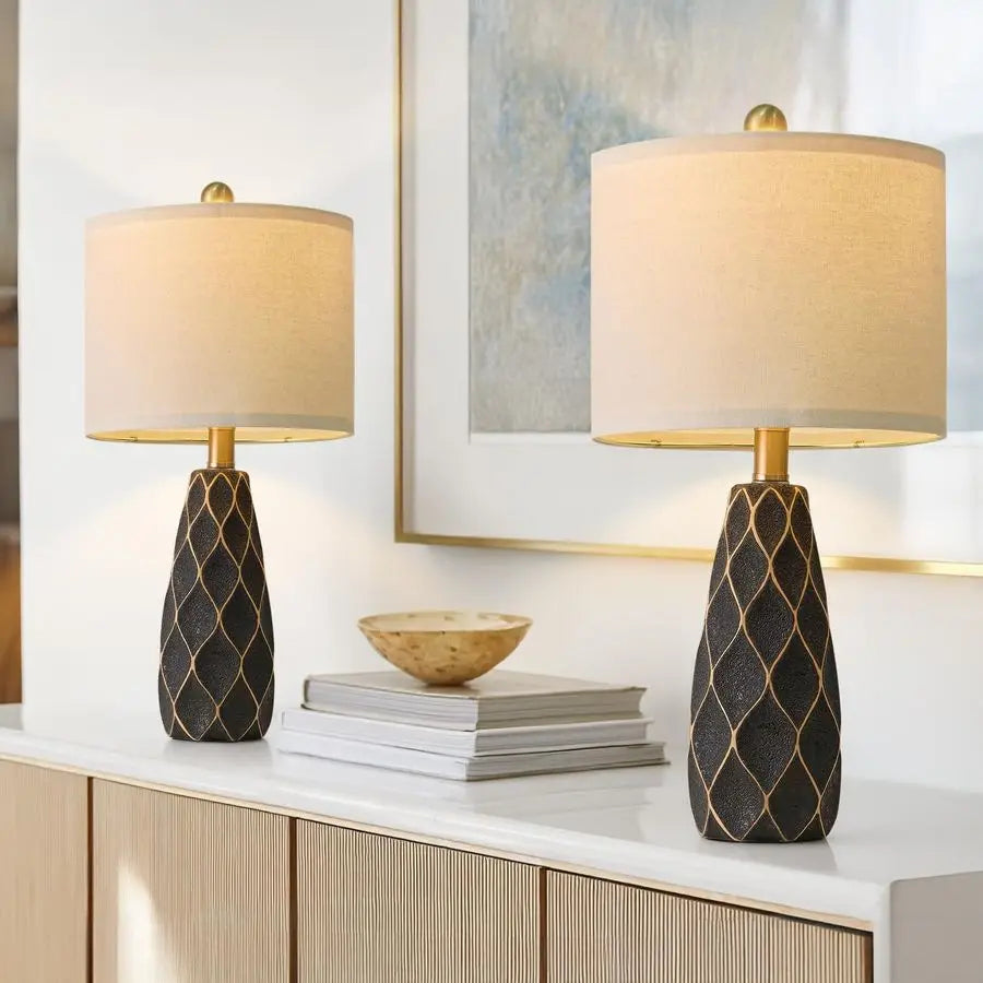 Small Table Lamps for Living Room Bedroom Lamps Set of 2 Ceramic Modern Boho Bedside Lamps Night Stands Farmhouse Vintage Nights