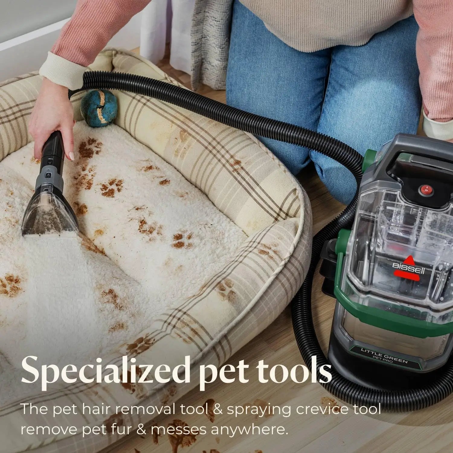 Portable Deep Cleaner for Carpets, Upholstery, and Cars with Strong Suction and Pet Stain Removal