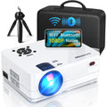 Full HD 1080P Projector with Wii and Bluetooth Connectivity, 300 4K Home Theater Display, Compatible with iOS/Android/PC/PS4/TV