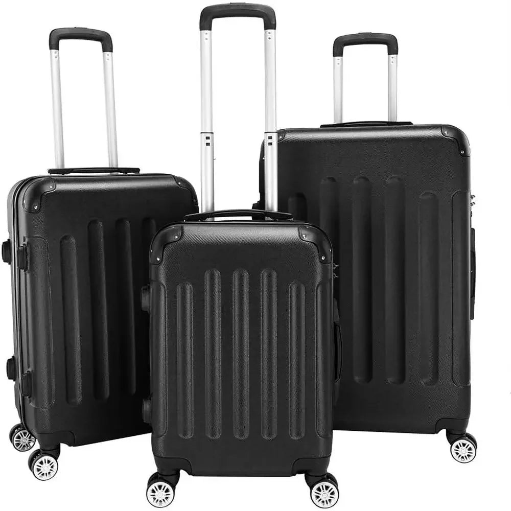 3-Piece Spinner Luggage Set with TSA Lock, Hard Shell, 20/24/28 inches, Suitable for Men and Women