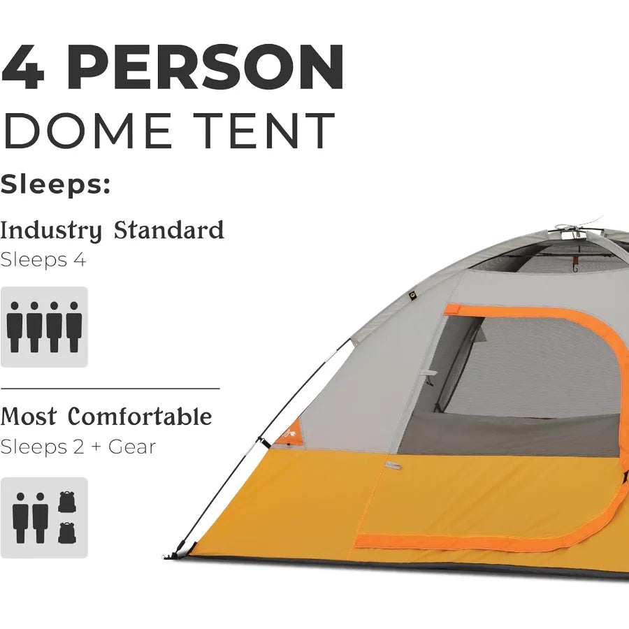 Tent for Family Camping Hiking and Backpacking 3 Person/ 4 Person/ 6 Person/ 9 Person Person Dome Camp Tents with Included Tent