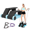 Air Stepper with Resistance Band Adjustable Step Resistance LCD Display Stair Stepper for Home Gym Cardio Workout Anti-Slip Ped