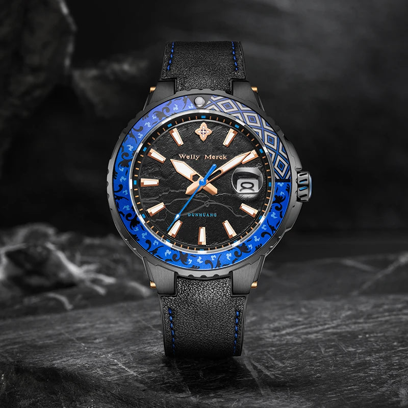 WM Watch Automatic Mechanical Original Brand Watches Limited EditionCollaboration Series Dive Welly Merck Wrist Watch For Man