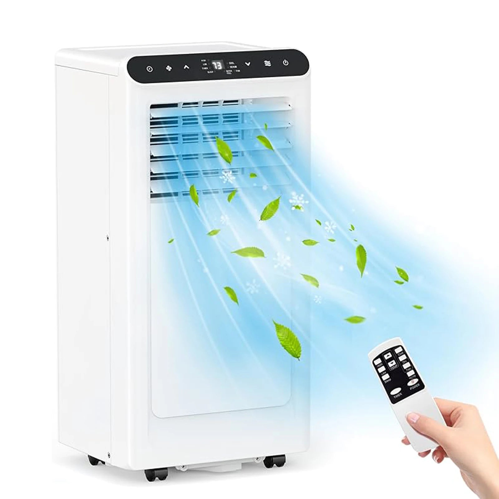 8000 BTU Portable Air Conditioner, Quiet 3-in-1 Indoor AC Combining Cooling, Dehumidification, 24H Timer,Complete Window Kit