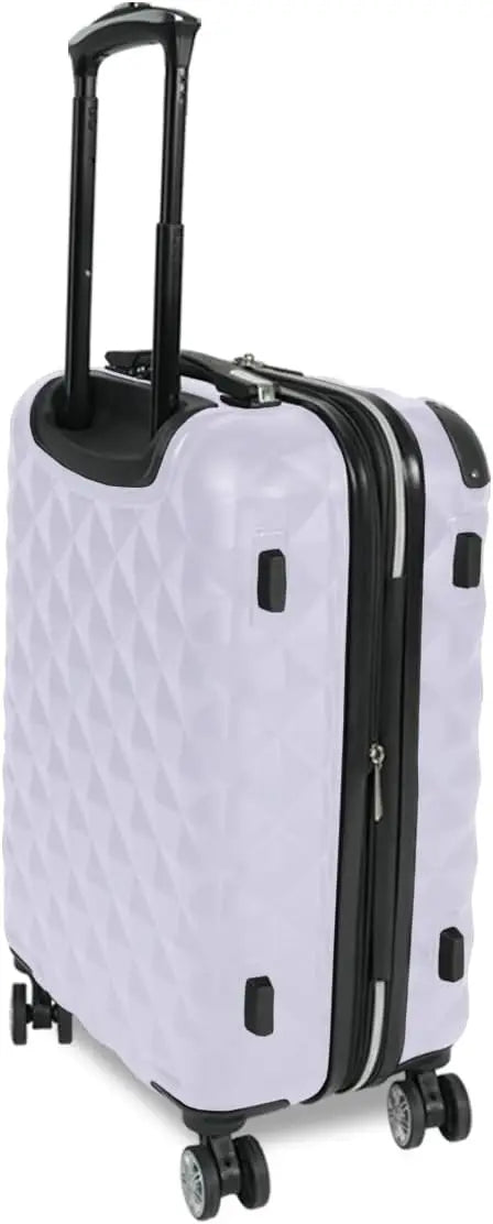 Lightweight Hardside Expandable 8-Wheel Spinner Travel Luggage, Lavender, 24-Inch Checked Suitcase for Easy Packing