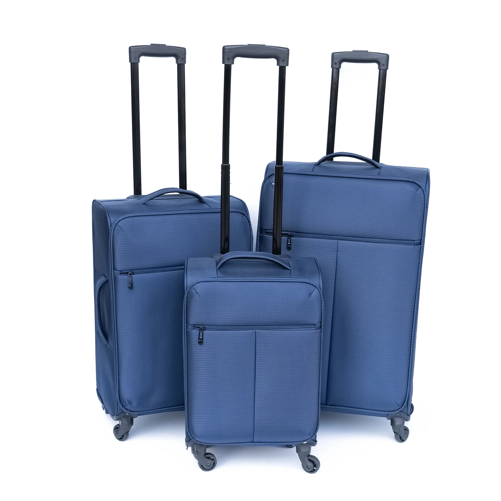 3 PCS Oxford cloth suitcase Dark blue(No password lock)  carry on luggage with wheels  luggage set