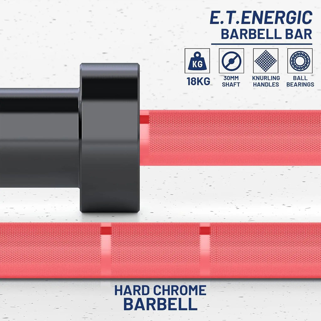 7ft Barbell 20KG Bar Load 700lbs Capacity Available Men's Barbell with Hard Chrome Sleeves for 2" Plates, 2 Inch Barbell Bar for
