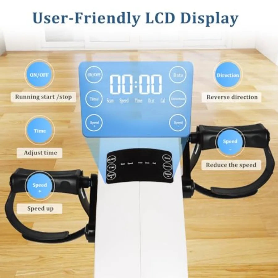 Electric Pedal Exercise Bike with Leg Support Physical Therapy Exercise Pedal Exerciser Assist Leg Knee Foot Arm Recovery Equip