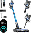 8-in-1 Cordless Stick Vacuum Cleaner with 3 Suction Modes, 45mins Runtime, Rechargeable for Home Pet Hair Carpet Hard Floor
