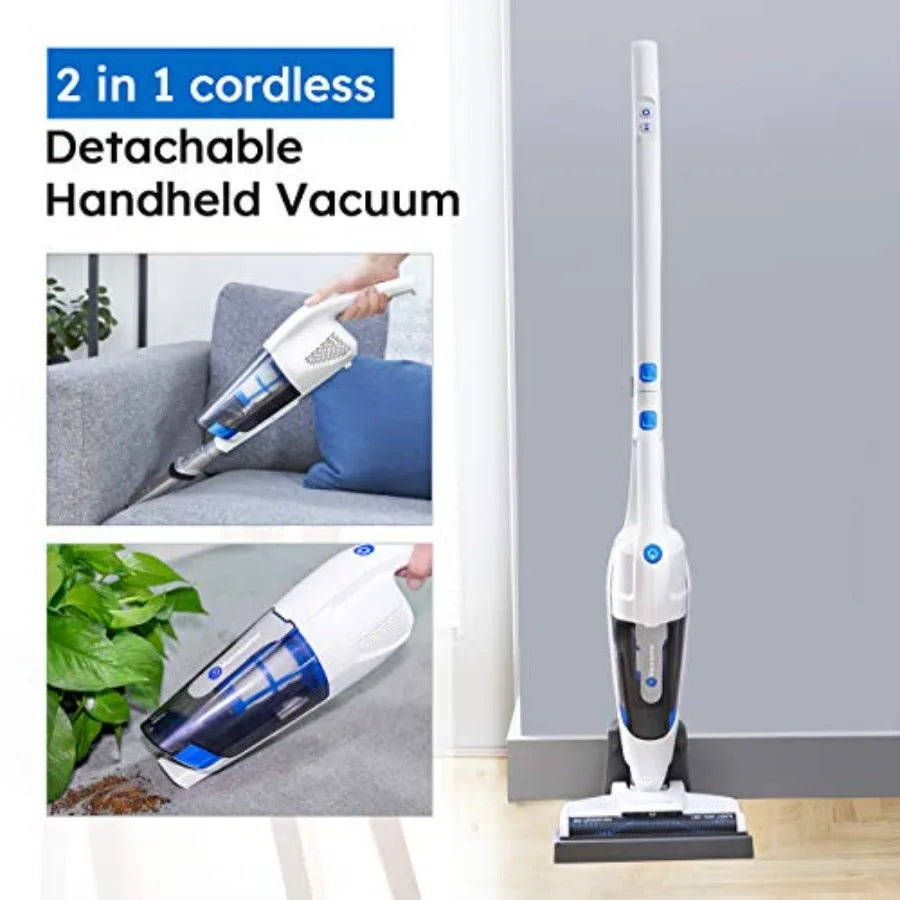 VSD1801 Cordless Handheld and Stick Vacuum Cleaner 2 in 1 Rechargeable Li-ion Battery Powerful Lightweight for Hardwood Floor C