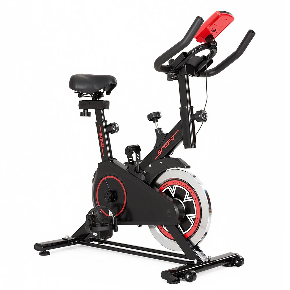 Indoor Bike Silent Home Cycling Exercise Indoor Spin Bike Equipment Adjustable Fitness Bike for Cardio Training