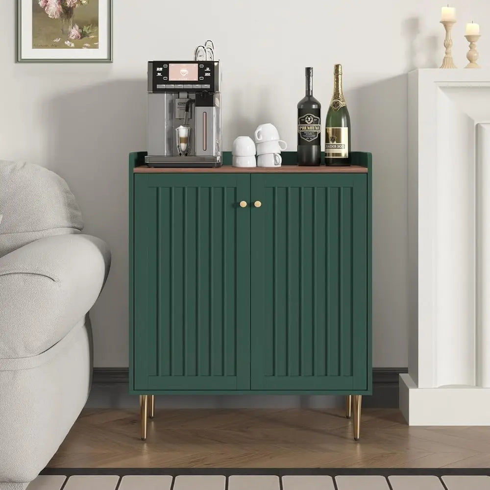Bar Cabinet with Wine Racks and Adjustable Shelves for Home, Living Room, Dining Room