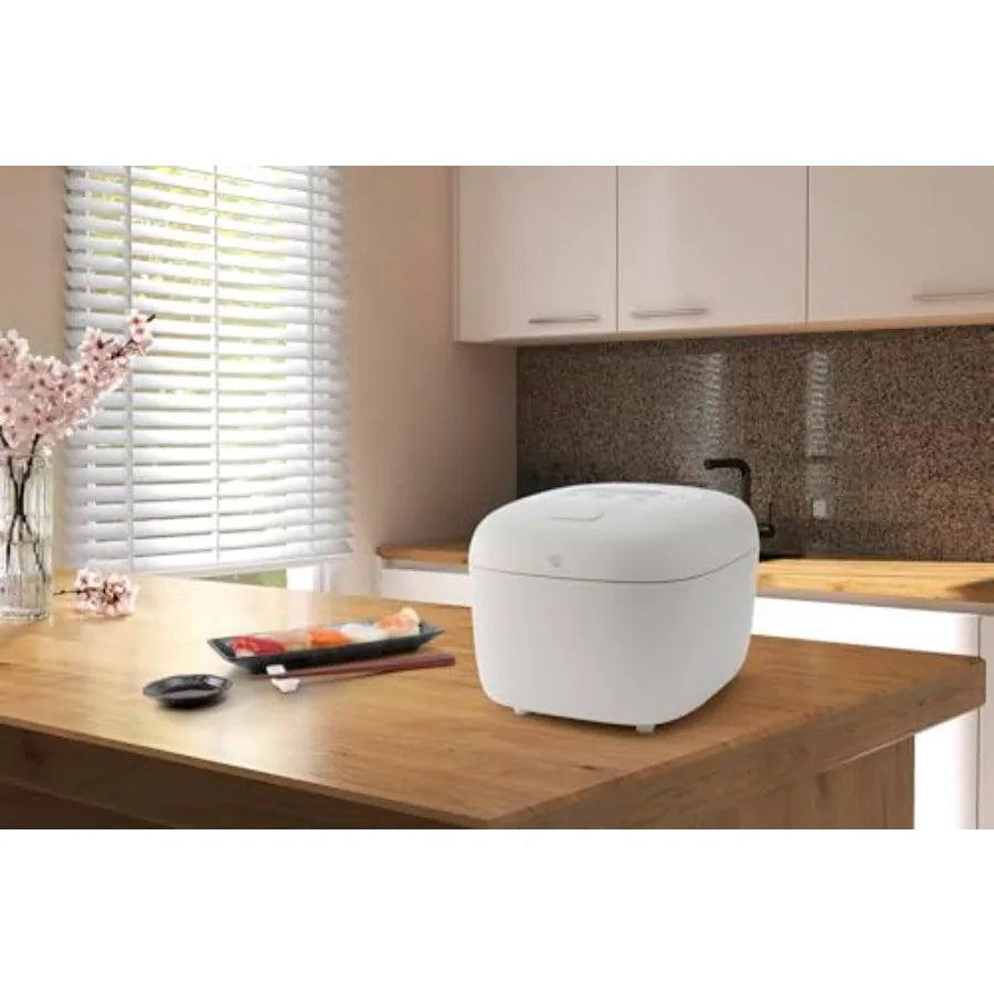 NL-EACBA Micom Rice Cooker Warmer for Home Use Stainless Steel Exterior Silver Color Energy Efficient with Automatic Keep-Warm