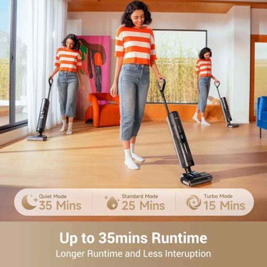 G10 Pro Wet Dry Vacuum Cleaner All-in-One with Auto Self-Cleaning for Hard Floors 35 Min Runtime Edge Cleaning Self-Propelled B