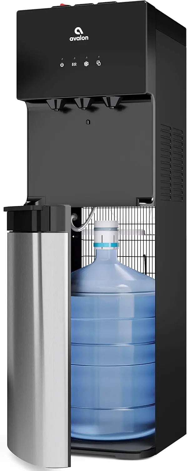 Bottom Loading Water Cooler Dispenser with BioGuard - Hot, Cold & Room Water, Stainless Steel, Anti-Microbial Coating, UL Listed