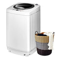 Portable 8Lbs Ccity Full-Automatic Washing Machine with 6 Wash Programs LED Display 3 Water Levels Compact Laundry Washer Dryer
