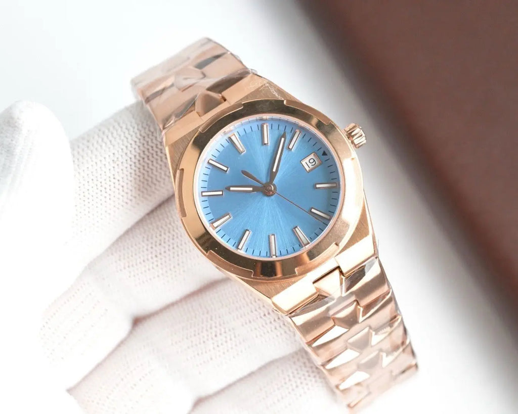Women Watches Luxury Rose Gold Mesh Wristwatch Fashion Simple Waterproof Date Ladies Watch Bracelet Clock
