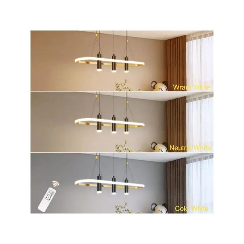 Light Black Gold Dimmable LED Pendant Light No Bulb Unable to Ship on Weekends Please Place Orders with Caution