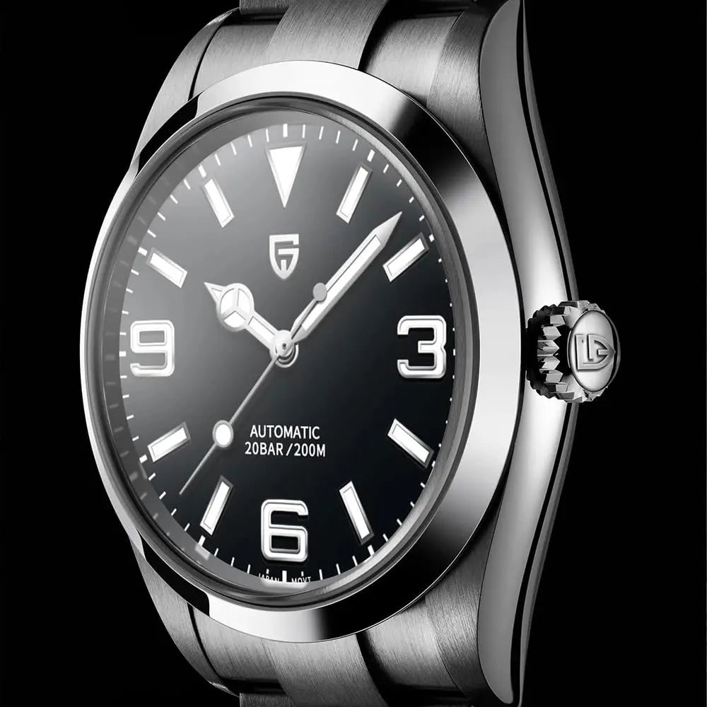 PAGANI DESIGN New Men Mechanical Watch AR Sapphire Glass Automatic Watch Stainless Steel 20bar Waterproof Wristwatch Men PD-1692