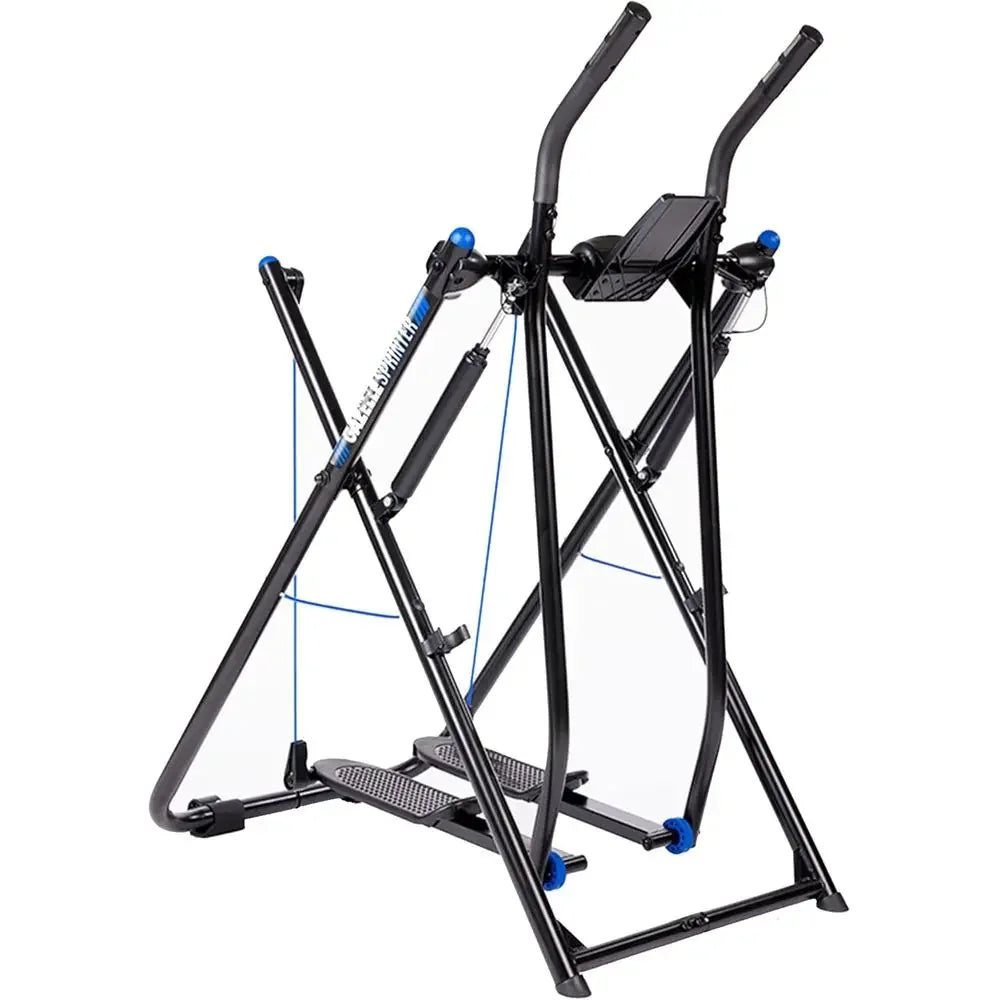 Low-Impact Elliptical Exerciser for Home Gym Supports up to 300lbs - Compact Space-Saving Design for Efficient Cardio Workouts