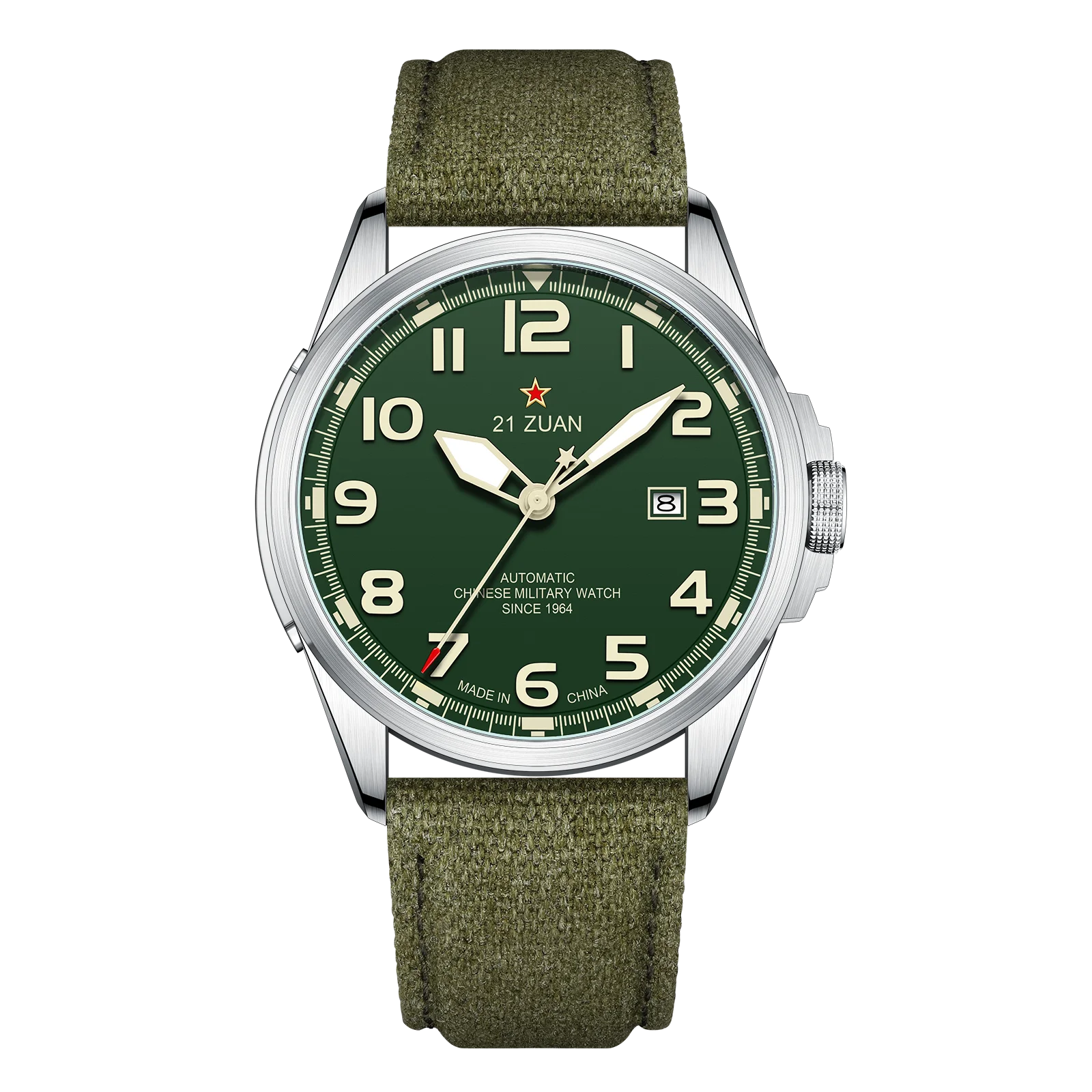 Seagull Luxury Bracelet Military Men Watch Automatic Mechanical Watches For Men Wear Resistant Leather Strap Luminous Clock 581