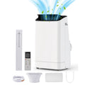 14000BTU Portable Air Conditioner, 3-in-1 Cooling Fan Dehumidifier, Remote Control & Window Mount Kit, Energy Efficient for Home